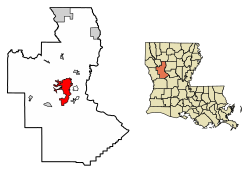 Natchitoches Parish Louisiana Incorporated and Unincorporated areas Natchitoches Highlighted